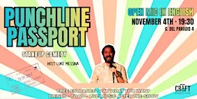 Passport Punchline: English Comedy Night at Craft Bar (pre-fringe special)