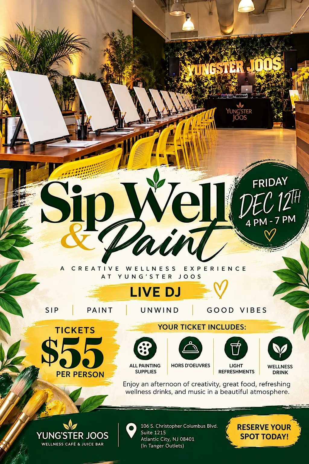 Sip Well and Paint with Yung’ster Joos