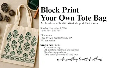 BLOCK PRINT YOUR OWN TOTE BAG