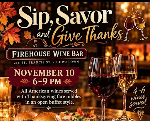 Sip, Savor and Give Thanks