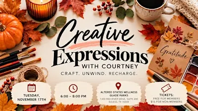 Creative Expressions: A Night of Crafting + Wellness