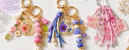 Chunky Bead & Resin Keychains