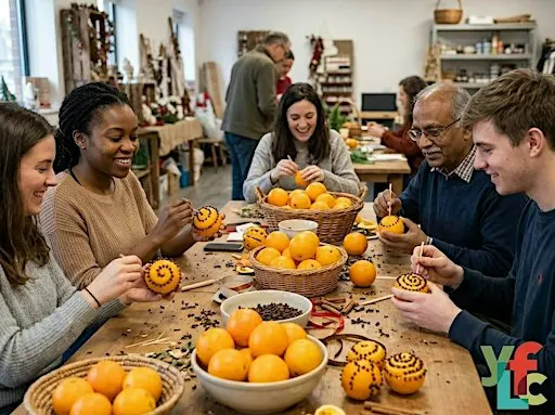 Make Your Own Orange Pomander! Fun, fragrant and family-friendly.