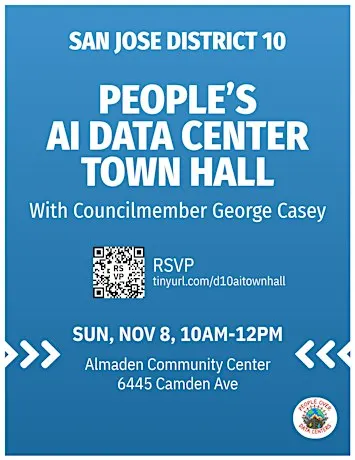 San Jose District 10 People's AI Data Center Town Hall
