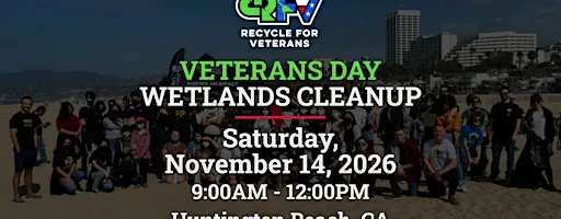 Veterans Day Wetlands Conservatory Cleanup with Veterans