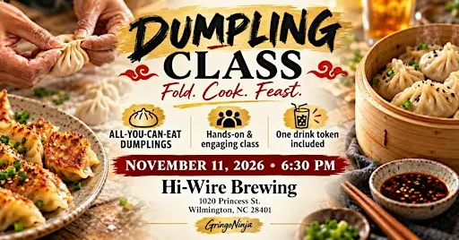 Dumpling Class at Hi Wire Brewing