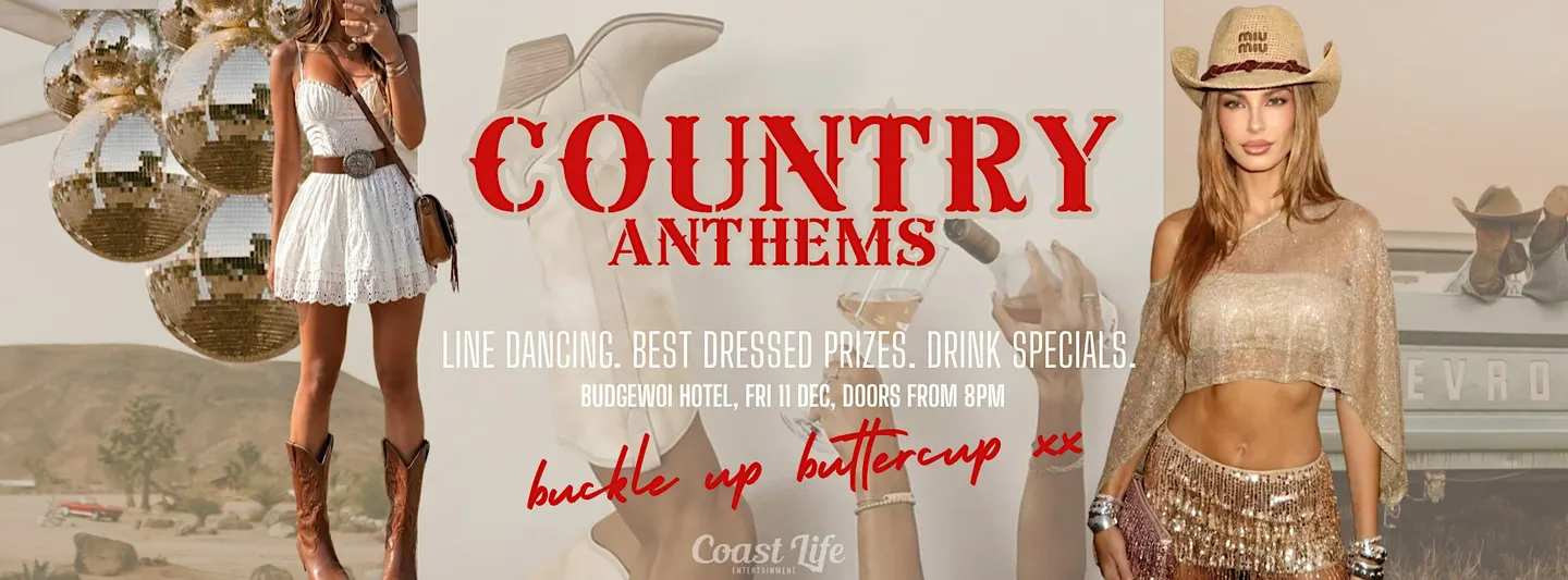 COUNTRY ANTHEMS @ BUDGEWOI HOTEL