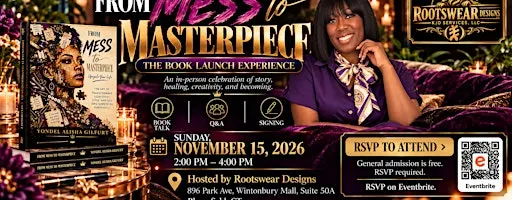 Mess to Masterpiece Book Launch Experience