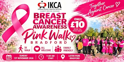 Imran Khan Cancer Appeal 5K Pink Walk - Bradford