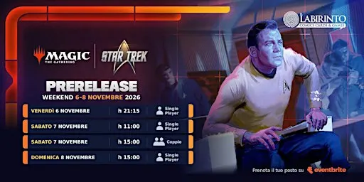 STAR TREK *Prerelease* - Sabato *A COPPIE* h 15:00