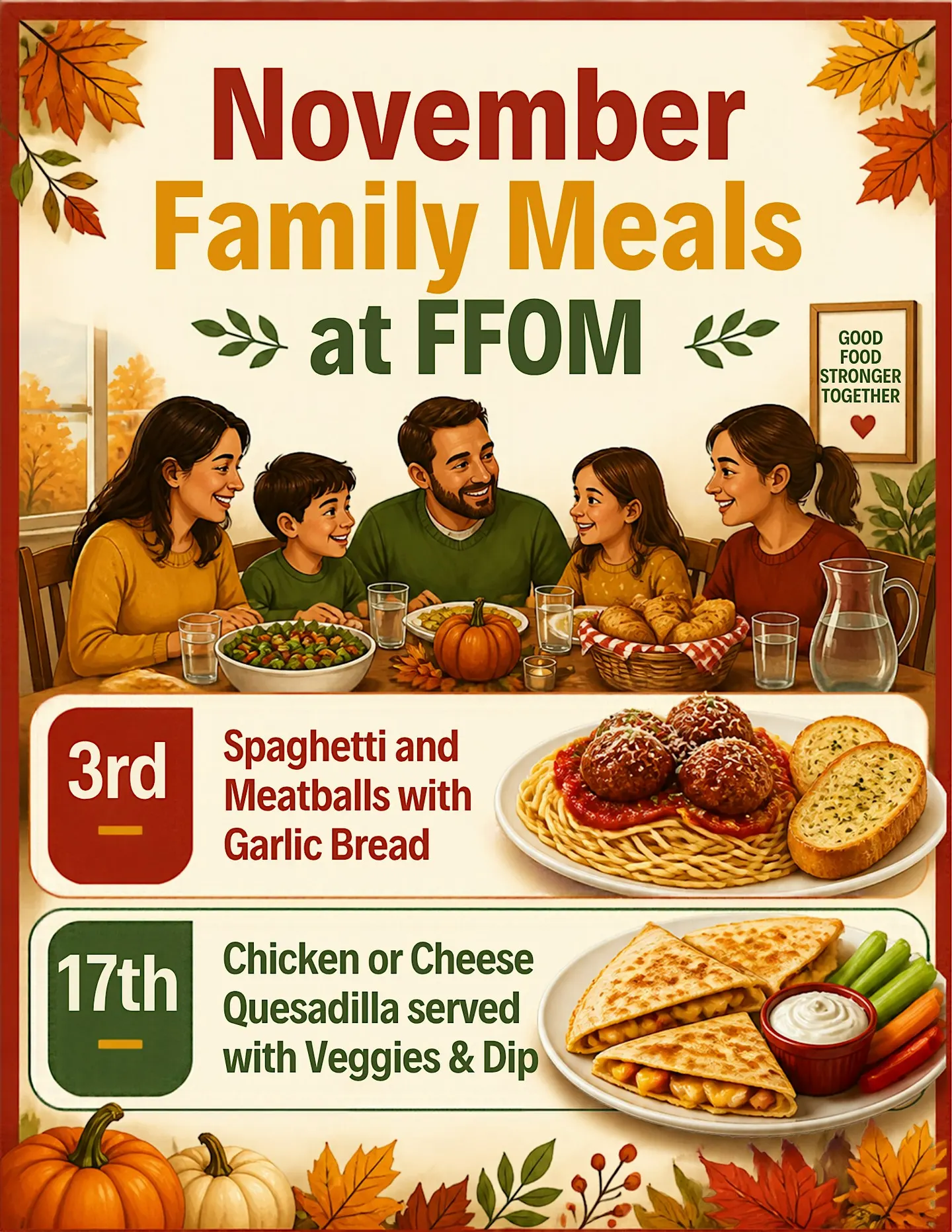 FFOM Family dinner - 3 Nov 2026