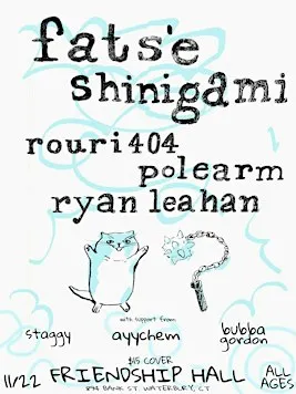 fats'e, shinigami, rouri404, polearm & ryan leahan @ friendship hall