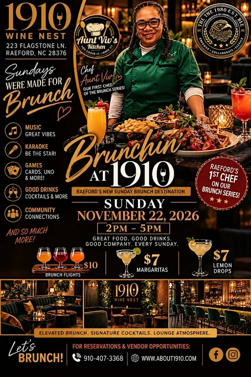 Brunchin' at 1910: Sunday Brunch with Chef Aunt Viv
