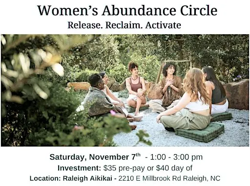 Womens Abundance Circle - In person Raleigh