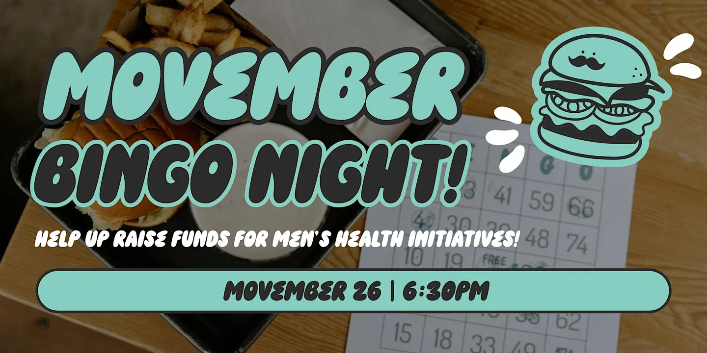 BRGR BRGR MOUSTACHE BINGO NIGHT!