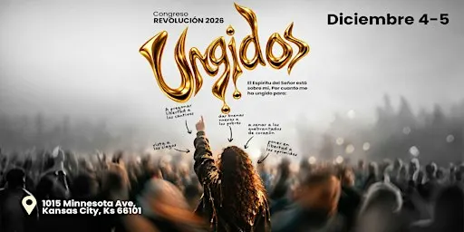 CONGRESO DE JOVENES REVOLUCION 2026, 4 AL 5 DE DICIEMBRE "UNGIDOS"
