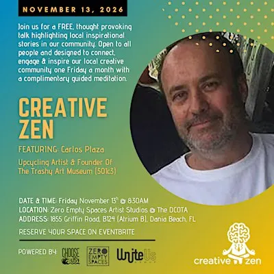 CreativeZen Talks Presents Carlos Plaza (11/13/26)