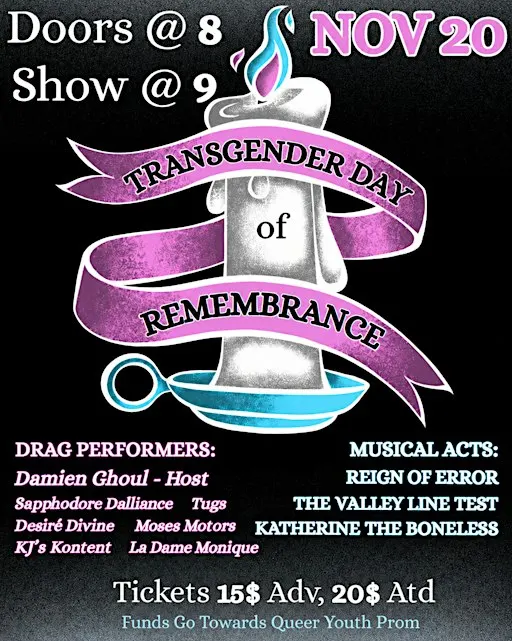 Transgender Day of Remembrance at The Dive Bar