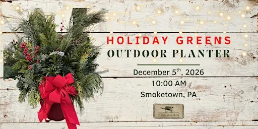 Holiday Greens Outdoor Planter (Smoketown Location)