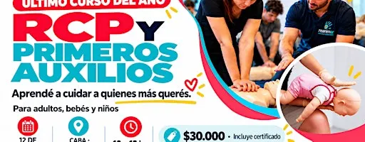 CURSO DE RCP + Primeros Auxilios