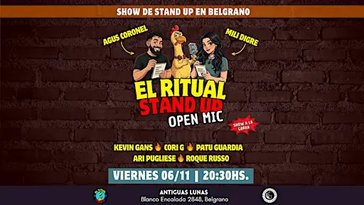 EL RITUAL STAND UP | OPEN MIC BELGRANO 6 NOV