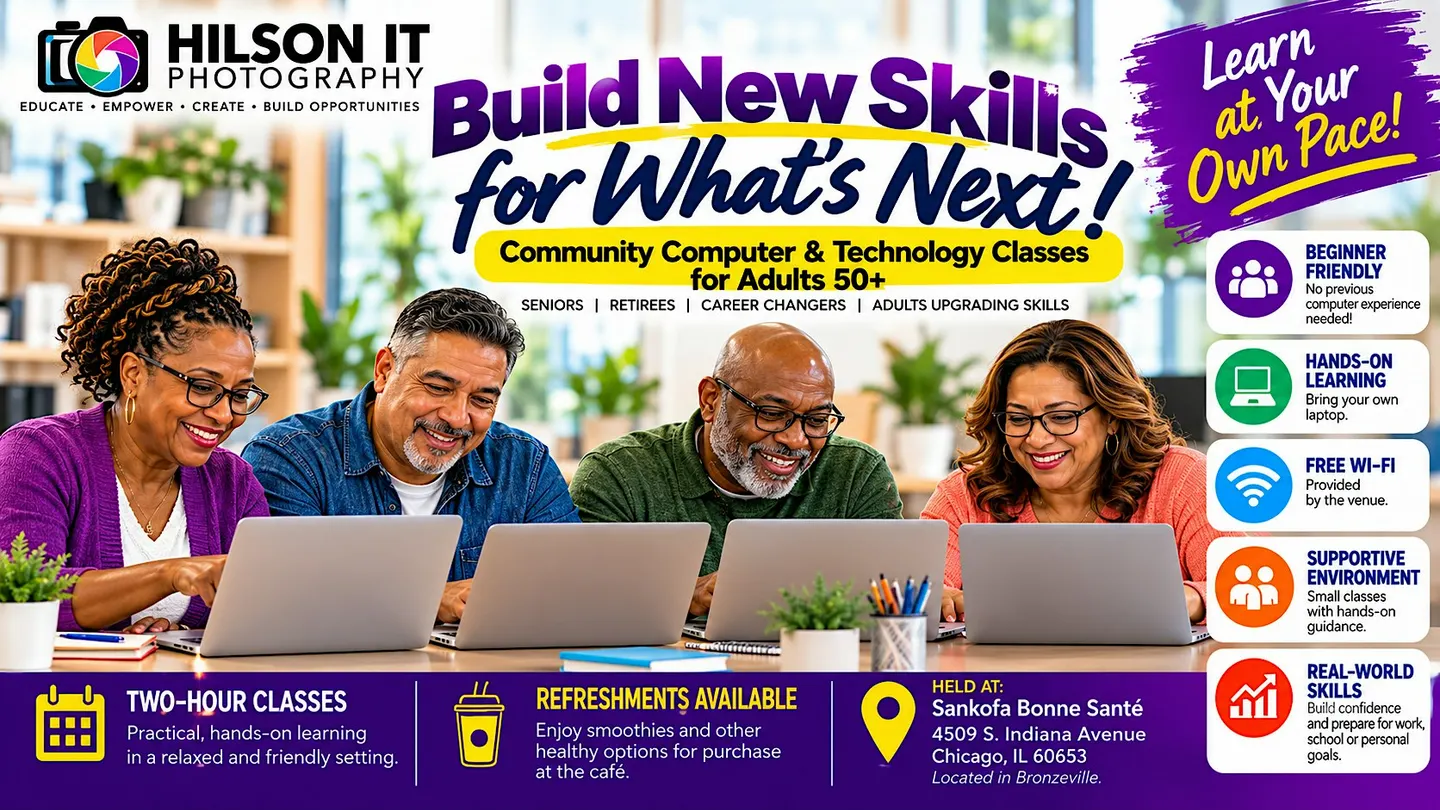 Build New Skills for What's Next! – Computer Classes for Adults 50+