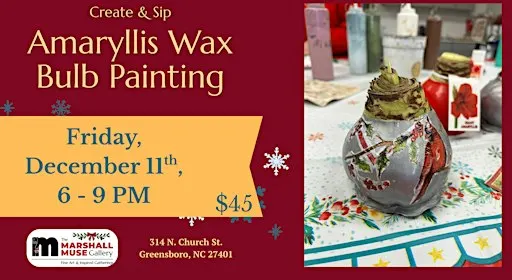 Amaryllis Wax Bulb Painting | Create & Sip