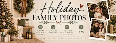 Holiday Family Photos: 15 minute mini sessions
