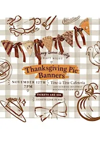 Thanksgiving Pie Banner Craft Night