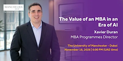 Value of an MBA in an era of AI and change with Xavier Duran