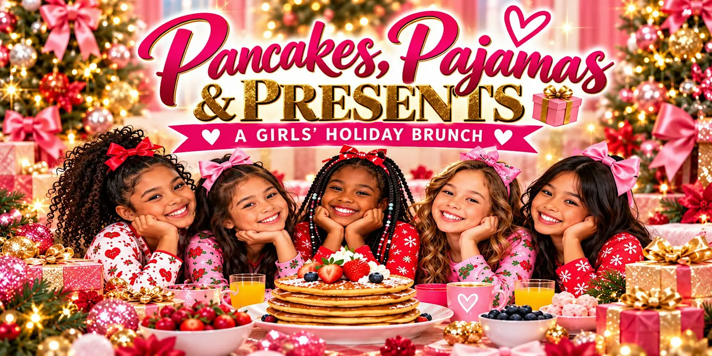 Pancakes, Pajamas & Presents | A Girls' Holiday Brunch