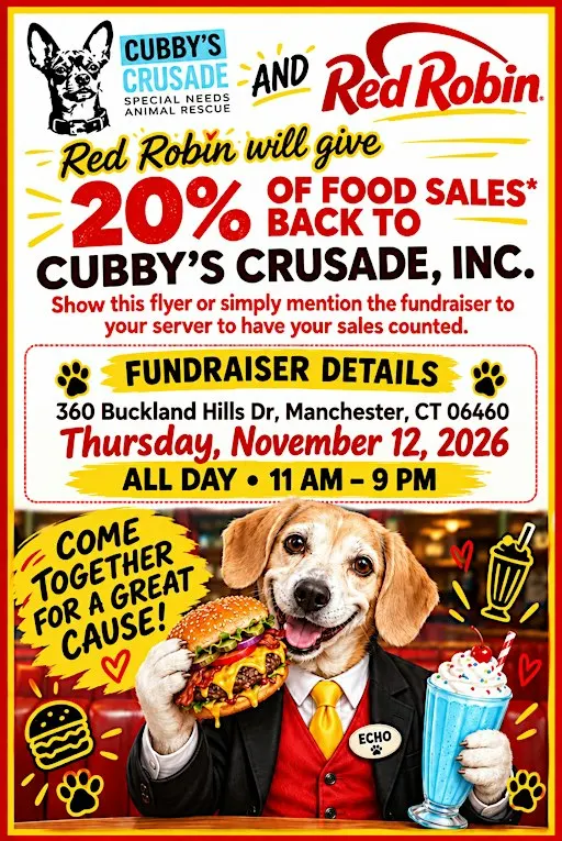 Cubby’s Crusade Fundraiser at Red Robin