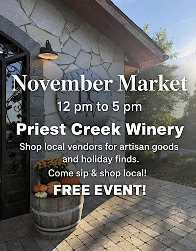 November Market at Priest Creek Winery