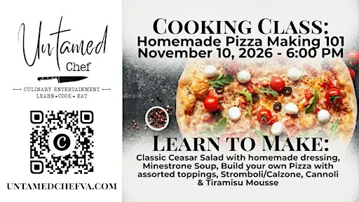Cooking Class: Homemade Pizza Making 101