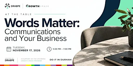 At the Table: Words Matter – Communications and Your Business