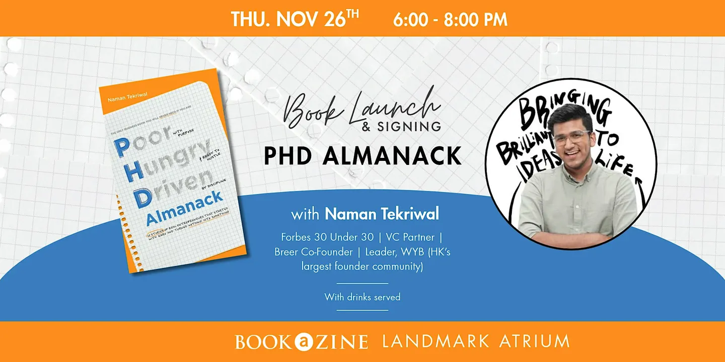 Book Launch & Signing: PHD Almanack with Naman Tekriwal
