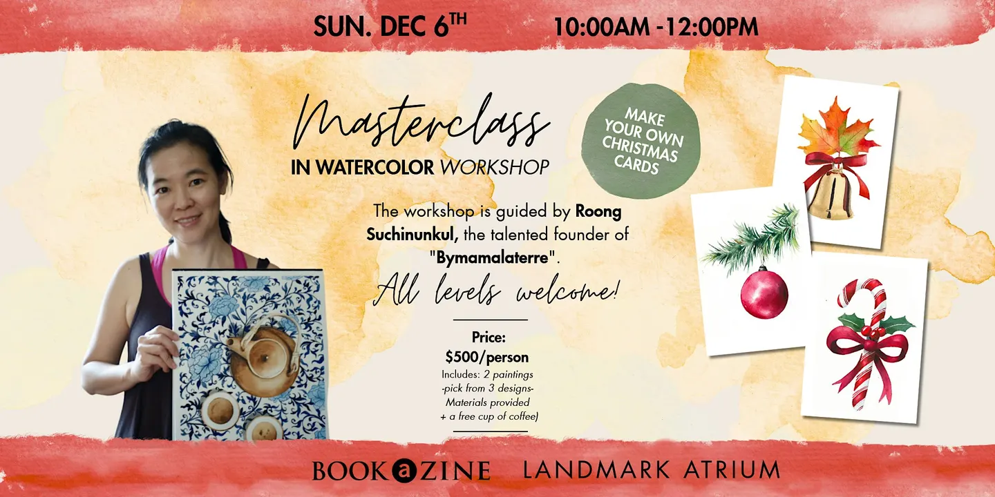 Masterclass in Watercolor Workshop: Make Your Own Christmas Cards