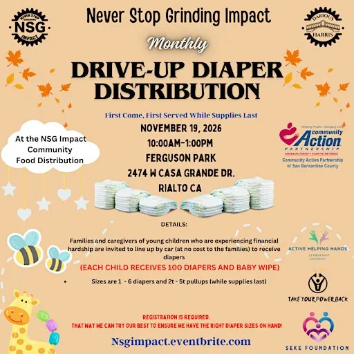 Free Drive Up Diaper Distribution-(November)