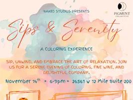 Sips & Serenity: A Coloring Experience