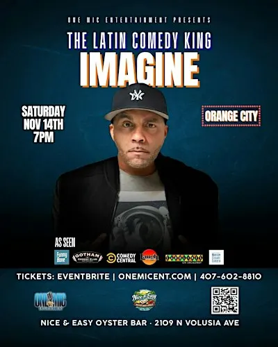 LATIN COMEDY KING IMAGINE: LIVE IN ORANGE CITY!