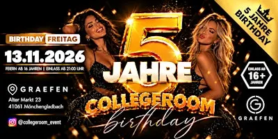 COLLEGEROOM l 5 JAHRE BIRTHDAY