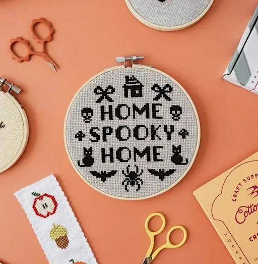 Spooky cross stitch workshop