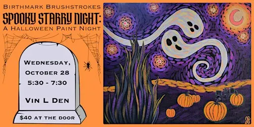 Spooky Starry Night Paint Night