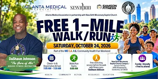 FREE 1-Mile Walk/Run | Stonecrest, GA Family Health Event
