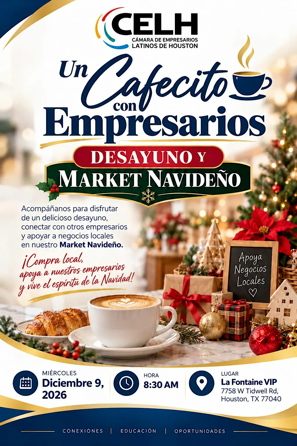 Desayuno Empresarial Diciembre 2026 - Market Navideño