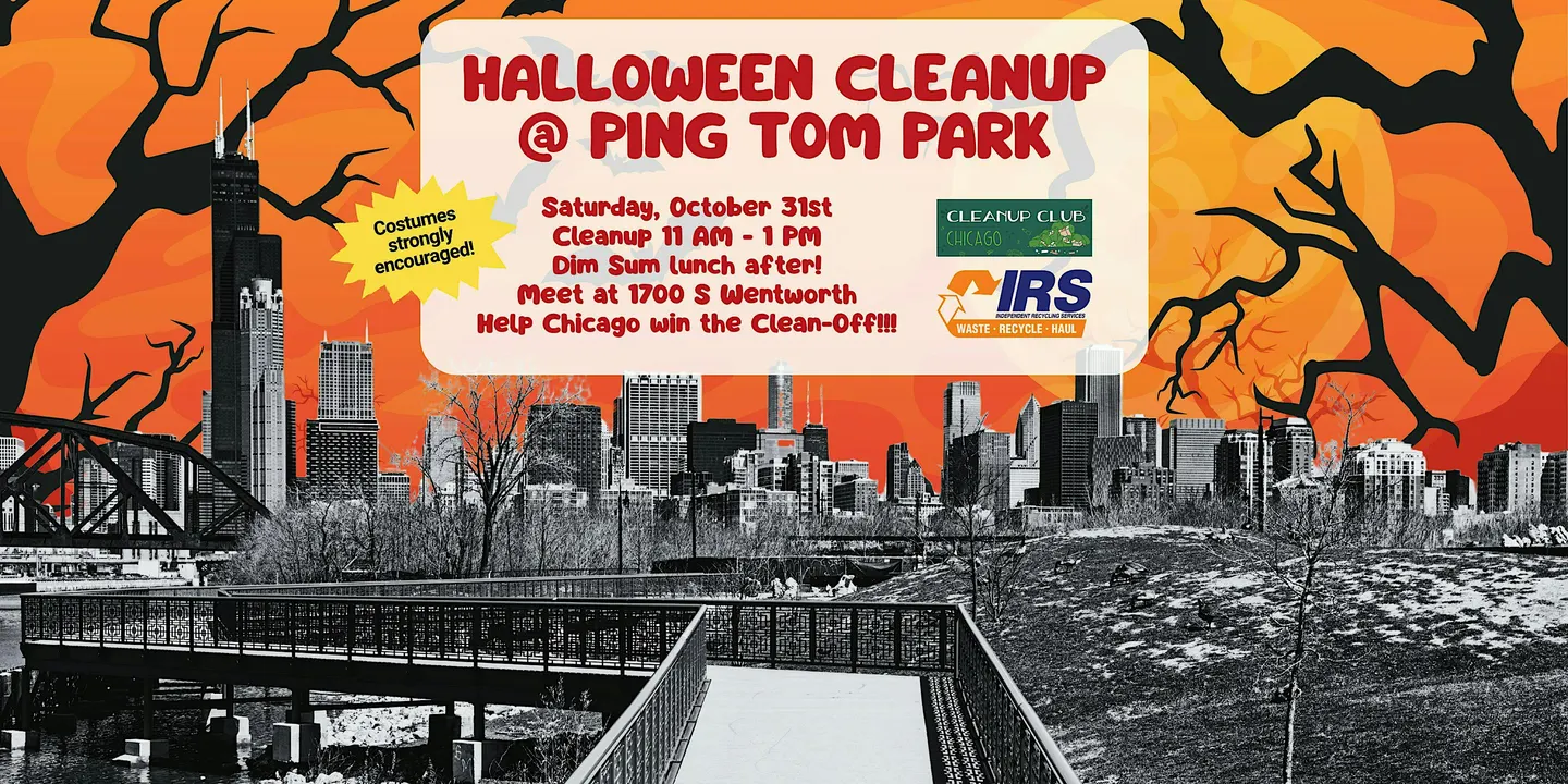 Halloween Cleanup at Ping Tom Park + Lunch!