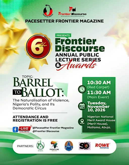 6th Frontier Discourse Annual Public Lecture Series and Awards