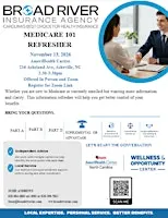 Join Broad River Insurance Agency for Medicare 101 @ACNC (zoom & in-person)