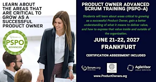 Certified Training | Professional Scrum Product Owner - Advanced (PSPO-A)