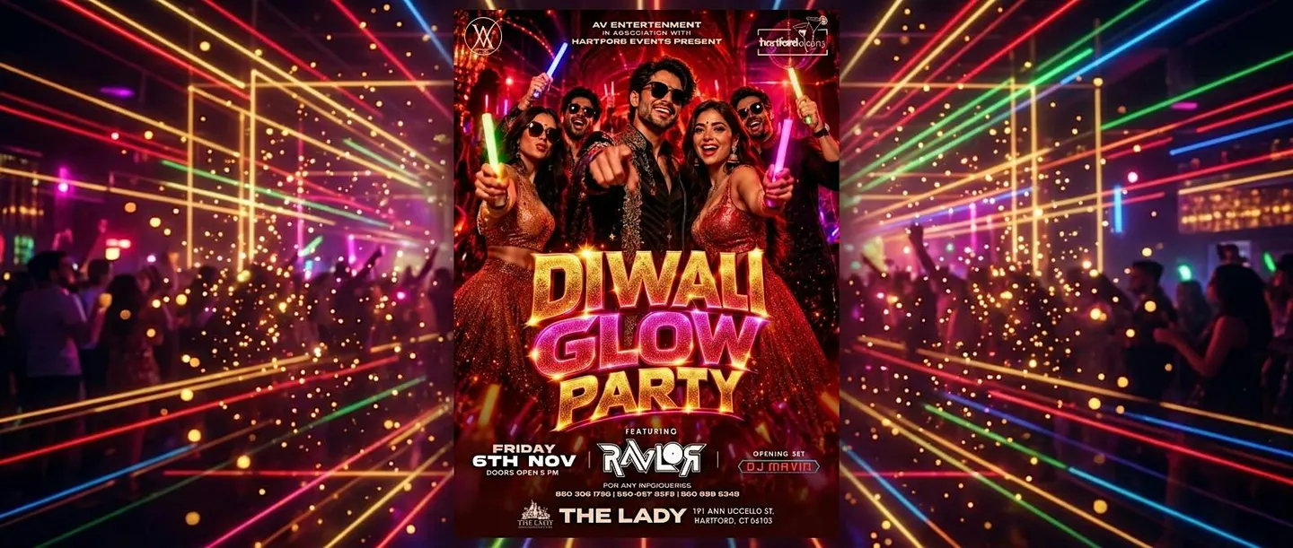 Diwali Glow Party in Hartford-Connecticut